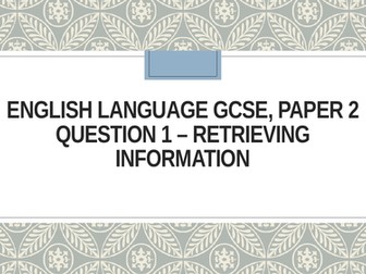 AQA English Language Paper 2, Section A