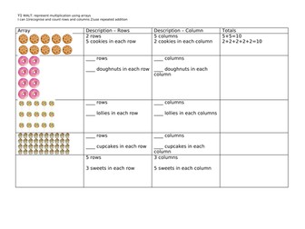 Year 1 Making Arrays