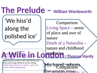 Eduqas poetry anthology wall display