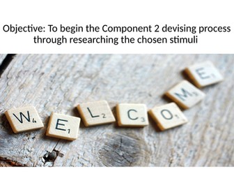 AQA Drama devising Powerpoint