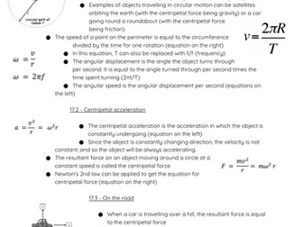 AQA CIRCULAR MOTION