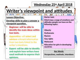 Paper 2, Q4- viewpoint and perspective