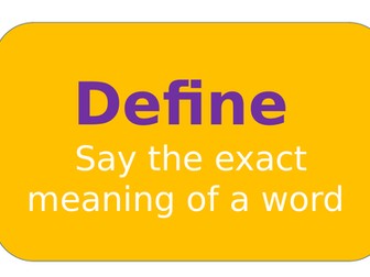 Cognitive Verbs - Bloom's Taxonomy