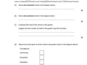 AQA Biology Trilogy - B17 Organising an Ecosystem