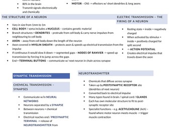 Revision posters for AQA AS Psychology - Approaches and Biopsychology