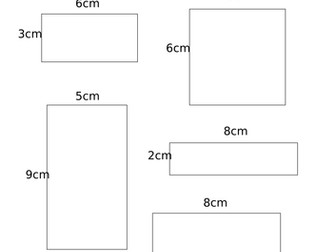 Perimeter and area of rectangles including problem solving activites - Differentiated