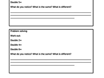 Year 1 Making doubles