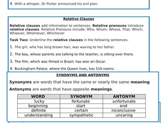 Year 5 SPAG Revision pack
