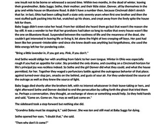 Gothic extracts bundle with model paragraphs (OCR A level)