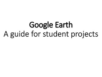 Google Earth step by step booklet