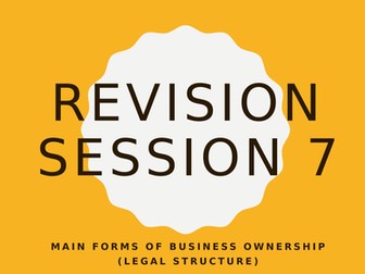 AS Business Component 1 - Legal structures