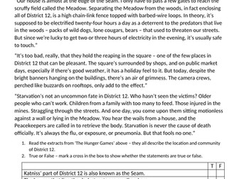 'The Hunger Games' by Suzanne Collins - book and film analysis