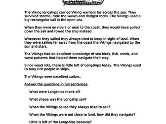 Viking Longship Comprehension