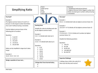 Best differentiation - Simplifying Ratio