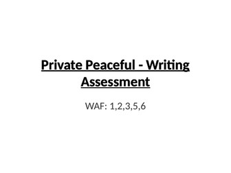 Private Peaceful Charlie's letter