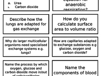 Edexcel GCSE (9-1) Combined science revision flashcards for Biology topic CB8