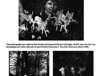 Cottingley Fairies - history project worksheet pack