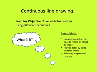 Line Drawing lesson