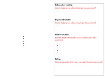 Science experiment mat