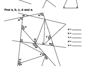 Angle Chasing - Straight Line, Triangle, Vertically Opposite