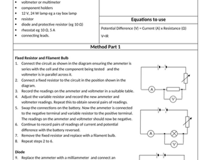 GCSE AQA 9-1 Required Practical All Practicals | Teaching Resources