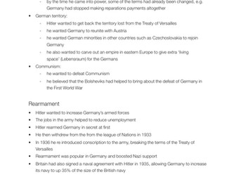 CAMBRIDGE IGCSE History - International Peace 1930s notes