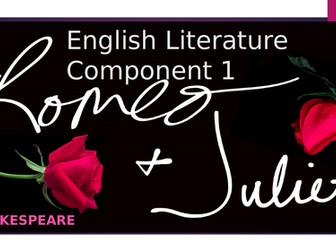 Edexcel revision lessons going over Romeo and Juliet