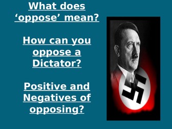GCSE Unit - Nazi Germany opposition