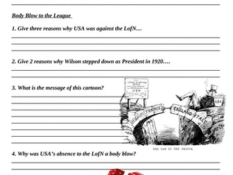 GCSE Interwar Years - League of Nations and Causes of WW2