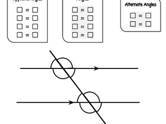 Angles in Parallel Lines - Colouring