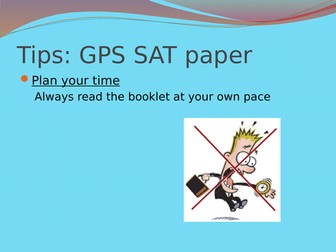 KS2 SAT Revision/Tips Powerpoint resources for GPS, Reading and Maths
