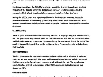 1920s Boom in America