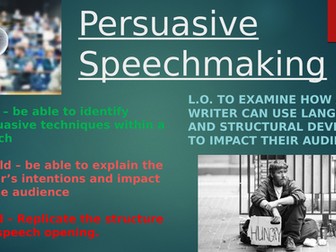 Persuasive Speech Analysis - The Speaker