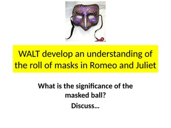 Powerpoint about masks in R&J