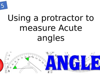 Year 5 Measure acute angles with a protractor