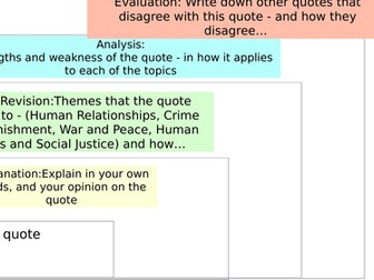 RE Spec A Themes Paper Quotes Revision Lesson