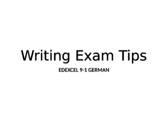 Revision tips for GCSE German Writing Exam