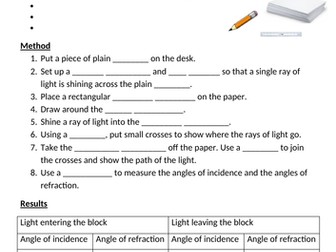 Refraction for low ability (core practical)