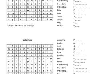 Spanish wordsearches