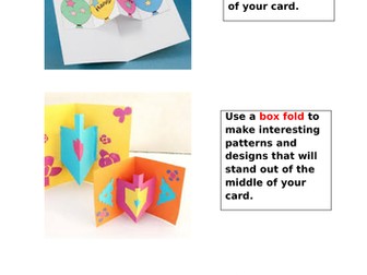 DT pop up books for KS2 unit of work, planning & resources