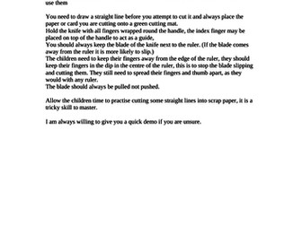 How-to-use-tools guides for primary school DT