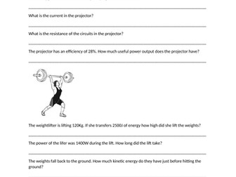 AQA 9-1 Physics Paper 1 Equations