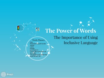 The Power of Words: Inclusive Language