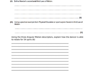 OCR A LEVEL PE- Angular Motion