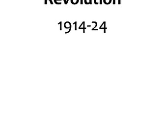 Russia in Revolution History Revision Notes