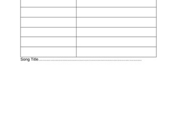 Improvisation task based on Beatles' song lyrics