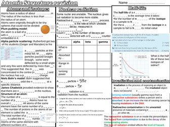 AQA Trilogy Radioactivity revision