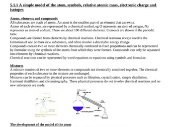 AQA Trilogy-Chemistry-Paper 1-Revision Notes