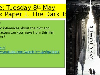 AQA English Language Paper 1 complete. Dark Tower.