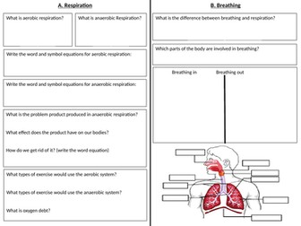 Respiration placemat